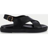 Nico Leather Flat Sandals