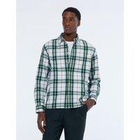 Scotch & Soda Pure Cotton Flannel Check Shirt Dark Green Mix