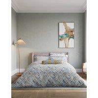 Bedeck of Belfast Pure Cotton Rayanne Bedding Set Teal Mix