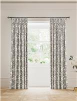 Daffodil Pure Cotton Pencil Pleat Blackout Curtains