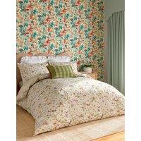 Sanderson Pure Cotton Sateen Aril's Garden Bedding Set Green Mix