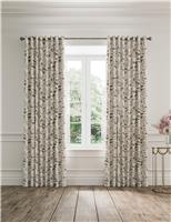 Ornamental Bloom Pure Cotton Eyelet Blackout Curtains