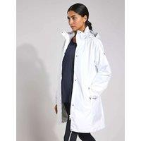 Helly Hansen Aden Waterproof Longline Rain Jacket White