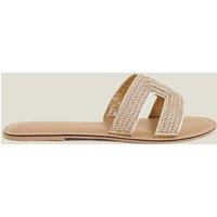Wide Fit Embellished Sliders