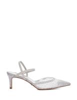Sparkle Mesh Detail Kitten Heel Court Shoes