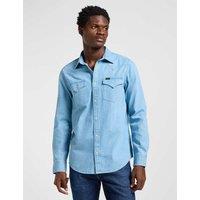 Lee Western Denim Shirt Blue Denim