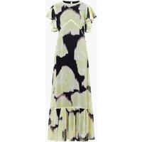 Chiffon Printed Maxi Tiered Dress