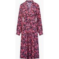 Floral V-Neck Midi Shirt Dress