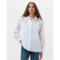 Pure Cottton Embroidered Collared Shirt