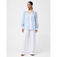 Pure Cotton Embroidered Shirt