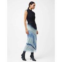 Wrap Detail Ruched Midi Column Dress