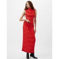 Pleated Maxi Straight Skirt