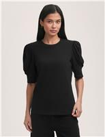 Jersey Puff Sleeve T-Shirt