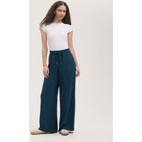 Drawstring Relaxed Wide Leg Trousers