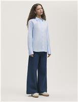 Finery London Cotton Rich Shirt Light Blue