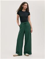 Drawstring Relaxed Wide Leg Trousers