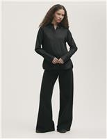 Satin Collared Shirt