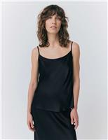 Satin Scoop Neck Cami Top