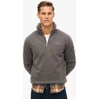 Cotton Rich Funnel Neck Henley Sweatshirt