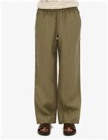 Pure Linen Drawstring Trousers