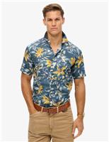 Cotton Blend Hawaiian Shirt