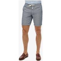 Superdry & Co Linen Rich Lightweight Shorts Navy Mix