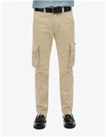 Regular Fit Stretch Cargo Trousers