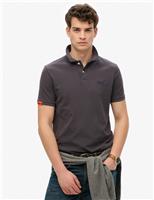Superdry & Co Pure Cotton Polo Shirt Blue