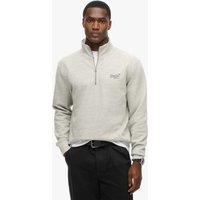 Cotton Rich Half Zip Henley Sweatshirt