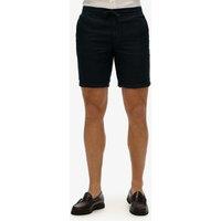 Superdry & Co Merchant Linen Rich Shorts with Cotton Navy