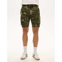 Superdry & Co Cotton Rich Core Cargo Shorts Green Mix