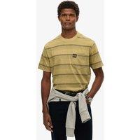 Pure Cotton Striped Crew Neck T-Shirt