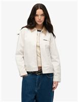 Pure Cotton Cord Collar Relaxed Jacket