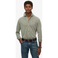 Superdry & Co Relaxed Fit Pure Cotton Long Sleeve Shirt Khaki