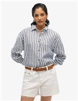 Linen Rich Striped Shirt