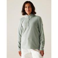 Solenne II Striped Half Zip Fleece