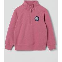 Pure Cotton Half Zip Sweatshirt (1-10 Yrs)