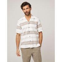 Pure Cotton Flannel Cuban Collar Shirt