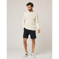Peregrine Pure Cotton Textured Jumper White