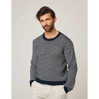 Peregrine Pure Cotton Crew Neck Jumper Navy