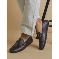 Leather Slip-On Loafers