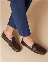 Leather Slip-On Loafers