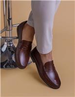 Jones Bootmaker Leather Slip-On Loafers Brown