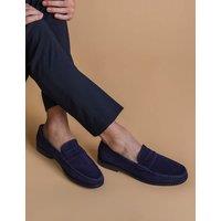 Suede Slip-On Loafers