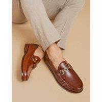 Jones Bootmaker Leather Slip-On Loafers Brown