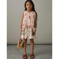 Chiffon Floral Frill Detail Dress (4-14 Yrs)