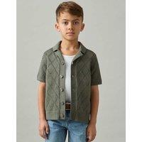 Cotton Rich Textured Shirt (3-14 Yrs)