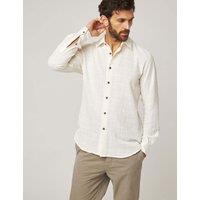 Pure Cotton Textured Flannel Shirt