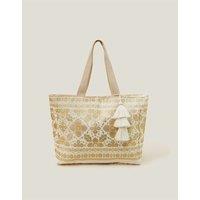 Pure Cotton Metallic Tote Bag