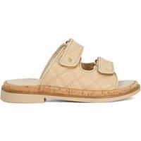 Leather Buckle Flat Sandals